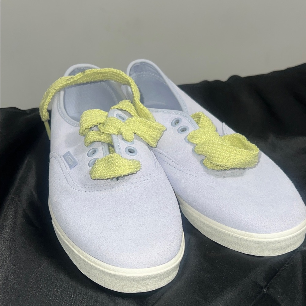 Vans Light Purple Sneakers with Yellow Laces